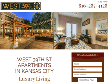 Tablet Screenshot of apartments39thstreetwestkc.com
